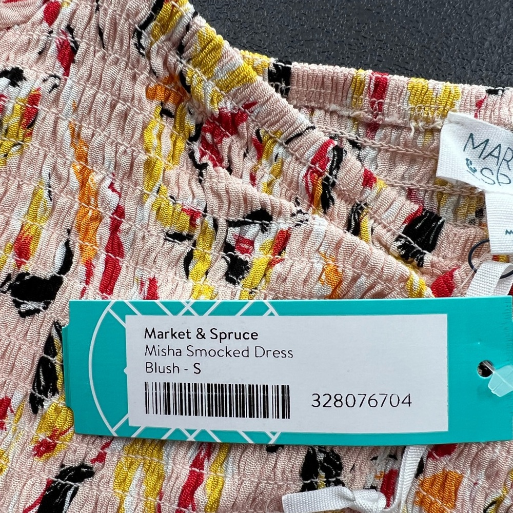 MARKET & SPRUCE Misha Smocked Dress new - Picture 4 of 10